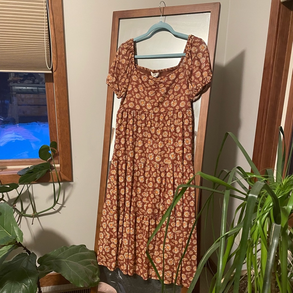 NWT sunflower midi dress
